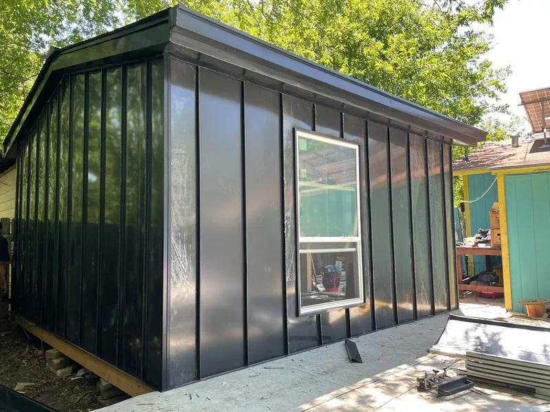 Black standing seam metal wall panels for Roof Inspection in Mount Joy