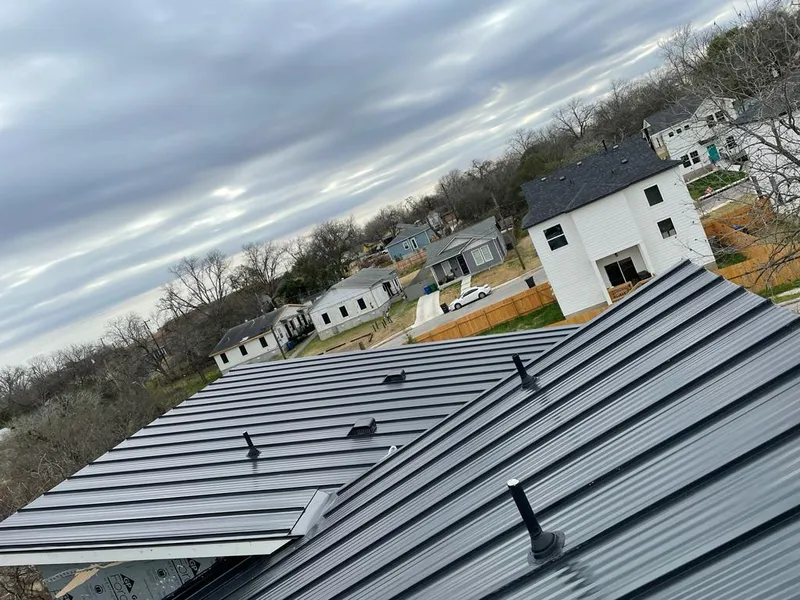 Standing seam metal roof panels with vents for Skylight Repair in Mount Joy